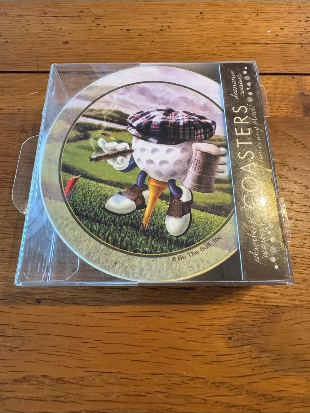 Be The Ball Golf Character Coaster Set - New